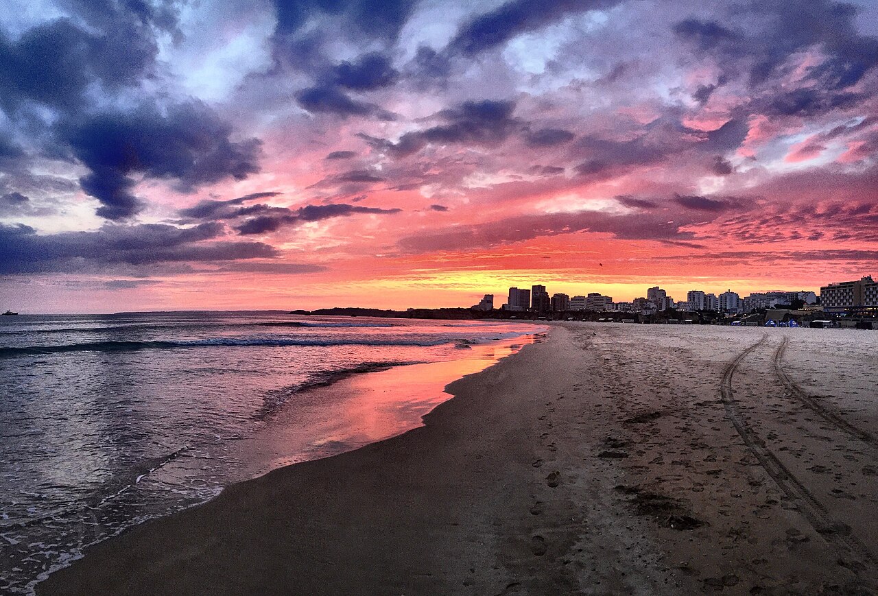 Praia da Rocha, Portimão, ao pôr do sol